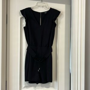 Black shorts romper from EXPRESS, size S